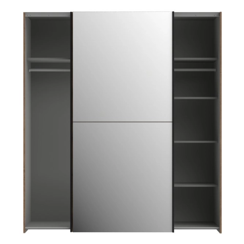 Szafa przesuwna z lustrem 170 cm Dąb Szlachetny